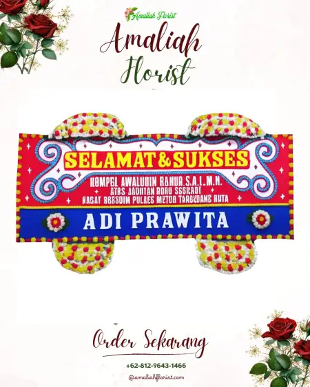 Papan Bunga Ucapan Selamat Pacing